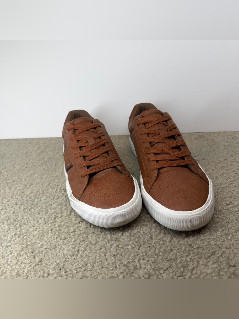 Nautica Men's Garrison 2 Casual Low-Top Sneakers – Cognac Brown 9.5